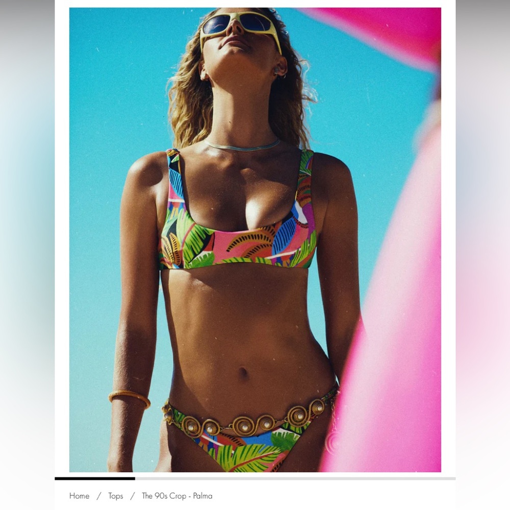 Its Now Cool - The 90s Crop - Palma bikini top